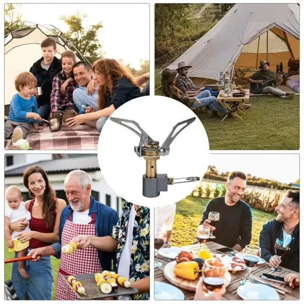 Réchaud à gaz facile à transporter pour expéditions