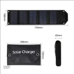 Dispositif de charge solaire pliable pour amateurs de nature