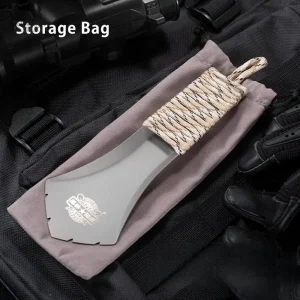 Pelle de camping en titane, facile à transporter et utiliser