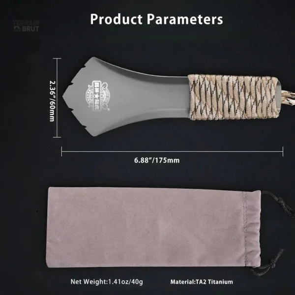 Outil de survie ergonomique, parfait pour les aventuriers