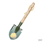 Pelle de camping multifonction en acier manganèse