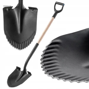 Pelle de jardin ergonomique en métal 130 cm, tête aiguisée