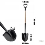 Pelle de survie en métal avec tête aiguisée pour creuser