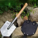 Pelle de jardinage en acier inoxydable avec étui de transport