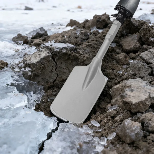 Pelle manuelle en acier 44x135 cm pour construction