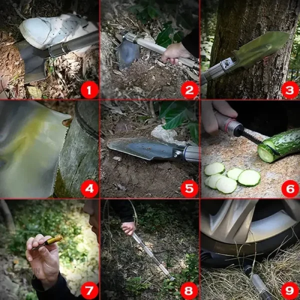 Outil robuste pour creuser et explorer en extérieur