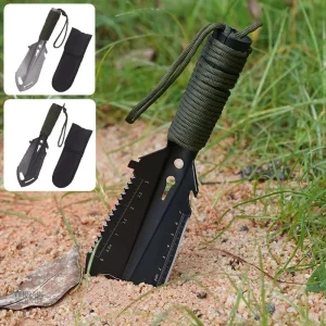 Pelle multifonction en acier inoxydable pour camping