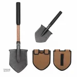 Pelle télescopique multifonction en acier inoxydable pour camping