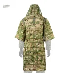 Poncho camouflage Ghillie avec capuche pour airsoft