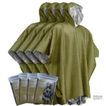 Poncho de survie imperméable avec doublure thermique