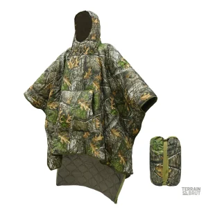 Poncho camouflage isolant pour conditions humides