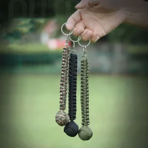 Porte-clé en paracorde robuste pour protection personnelle