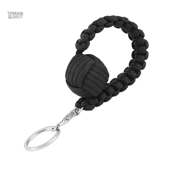 Bracelet de survie en paracorde avec fonctionnalité défensive