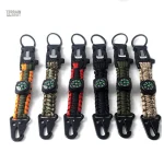 Porte-clés tactique multifonctionnel avec boussole