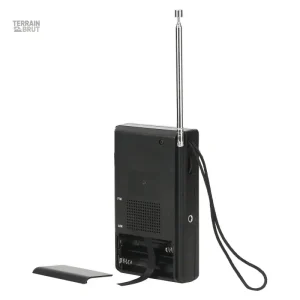 Radio compacte avec fonctions FM/AM, idéale pour la survie