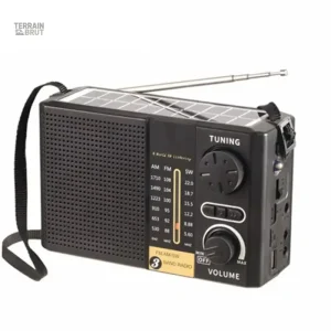 Radio de Survie Solaire FM/AM/SW compacte et efficace