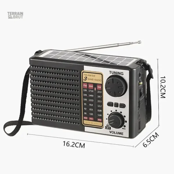 Modèle FM/AM/SW, radio de survie pour communication extérieure