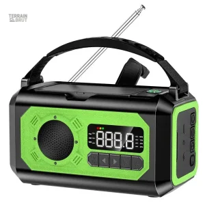 Radio Solaire Manivelle, outil essentiel de survie