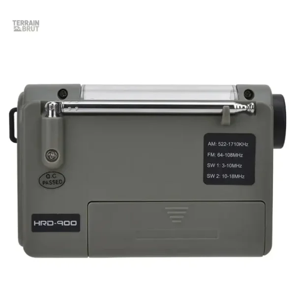 Radio portable écoénergétique pour aventure en plein air