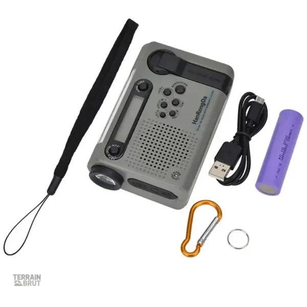 Appareil radio léger pour les activités de plein air et urgentes