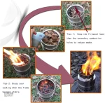 Réchaud de survie léger, idéal pour aventures