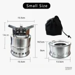 Réchaud léger pour cuisson en extérieur