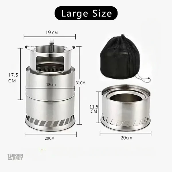 Réchaud de survie léger pour passionnés de nature