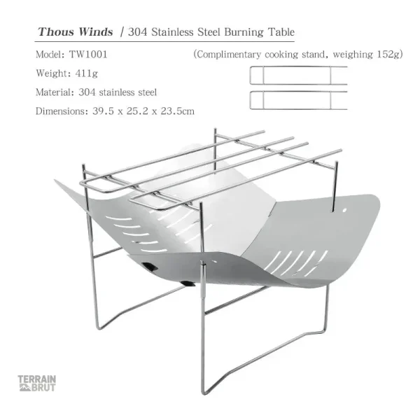 Accessoire de camping : réchaud pliable et fonctionnel
