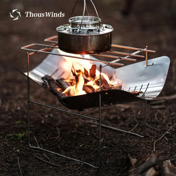 Réchaud pliable pour une cuisson efficace en pleine nature