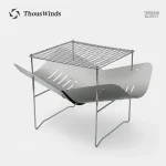 Équipement de survie : réchaud pliable pratique et robuste