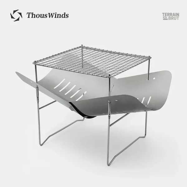 Équipement de survie : réchaud pliable pratique et robuste