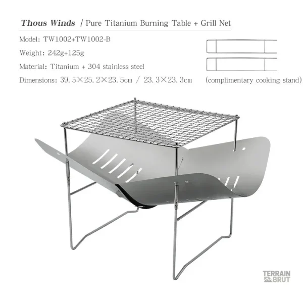 Réchaud pliant, essentiel pour les situations d'urgence