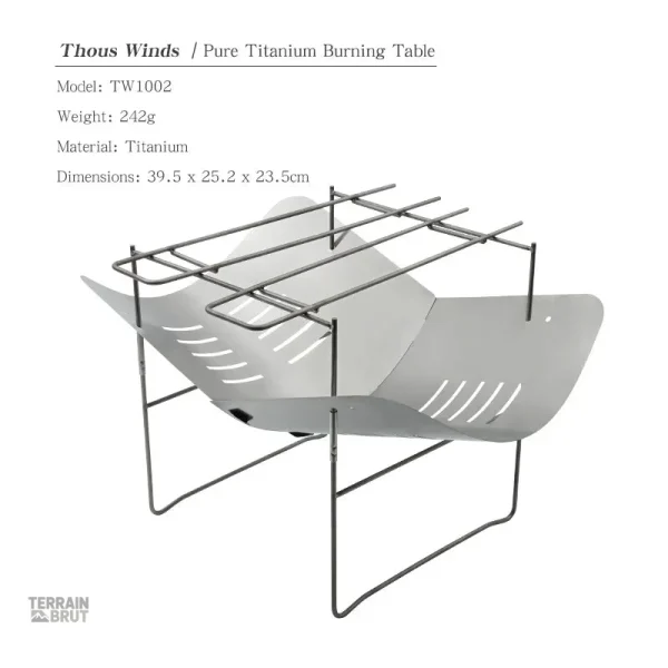 Réchaud de survie facile à ranger et à utiliser