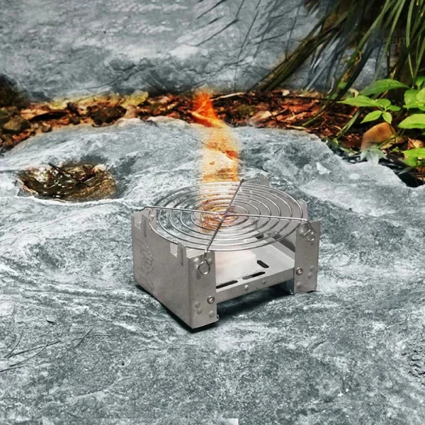 Réchaud de survie compact et facile à transporter