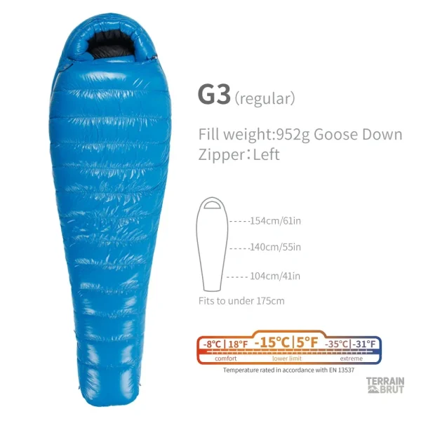 Sac de couchage isolé pour les nuits froides en extérieur