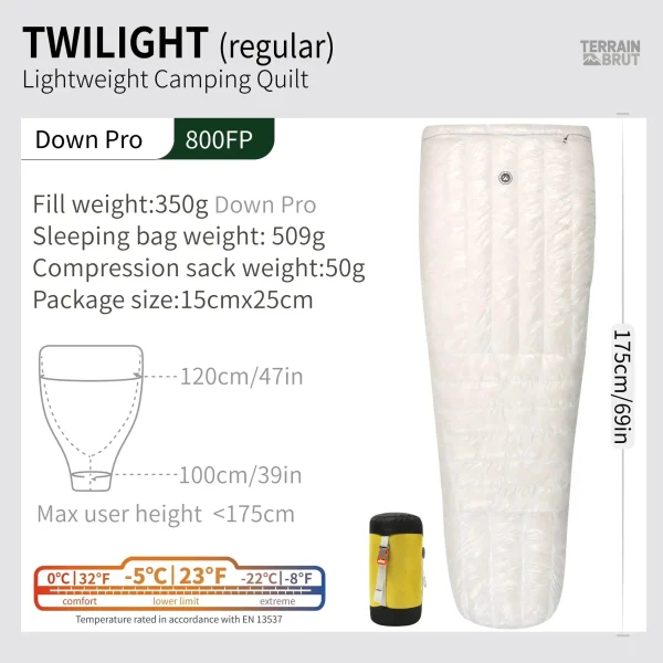 Sac de couchage conçu pour un usage prolongé