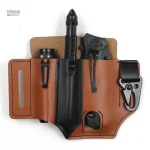 Sac en cuir robuste pour outils de chasse et camping