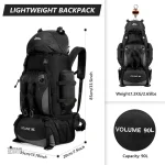 Sac robuste noir, parfait pour vos excursions en nature