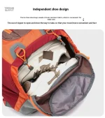 Sac de sport fonctionnel, couleur rouge vive