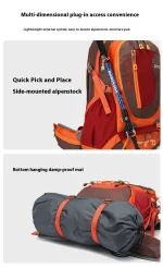 Sac de survie rouge, compact et pratique pour les sorties