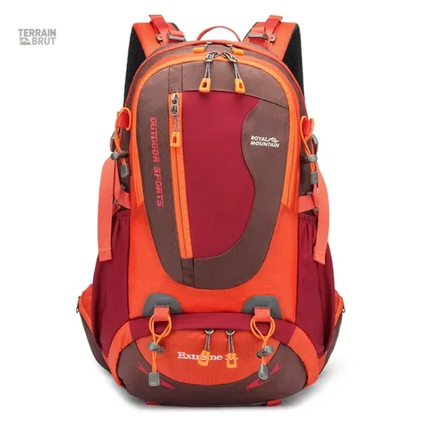 Sac de survie rouge, idéal pour le camping et les randonnées