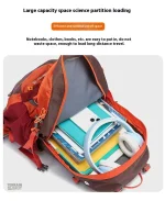 Sac de survie léger en rouge, facile à transporter