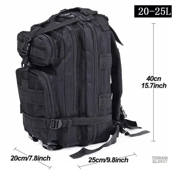 Sac robuste 25 L, conçu pour les situations d'urgence