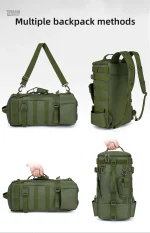 Sac tactique vert avec design ergonomique