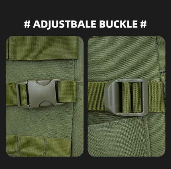 Sac vert avec poches extérieures pratiques