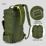 Sac de randonnée vert pour un équipement durable