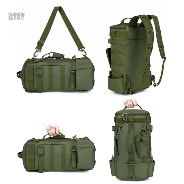 Sac de survie compact en tissu résistant