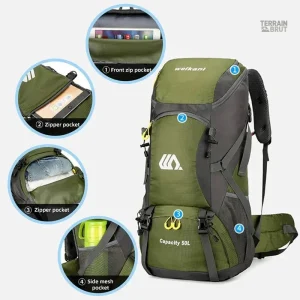 Sac pratique en noir pour les excursions en nature