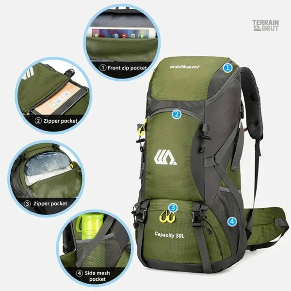 Sac pratique en noir pour les excursions en nature