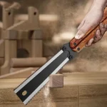 Scie pliante japonaise double tranchant pour équipement de survie